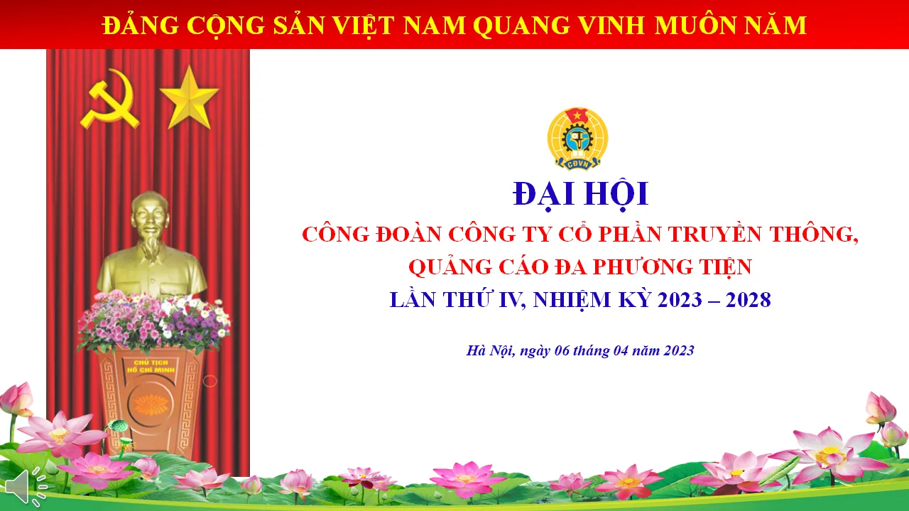 ĐẠI HỘI CÔNG ĐOÀN CÔNG TY SMART MEDIA NHIỆM KỲ IV (2023 - 2028)