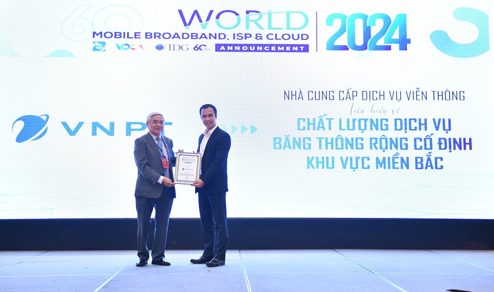 Tập đoàn VNPT được vinh danh tại World Mobile Broadband ISP &amp; Cloud Summit 2024