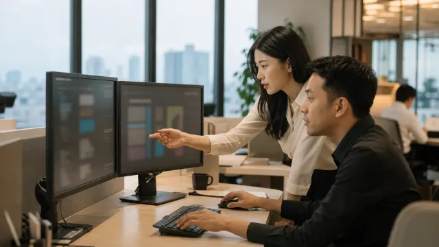 Đội ngũ Smart Media làm việc cùng công nghệ AI